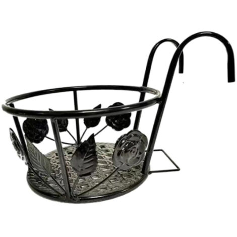 Rambarde mtallique pot de fleurs suspendu support mtallique pour