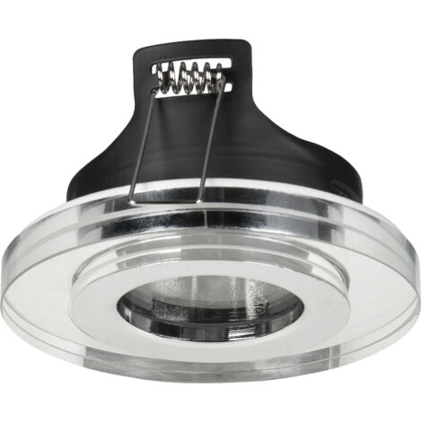 Rame - Downlight Empotrable de Techo de 90mm de Diámetro para Bombilla GU10 en Cromo