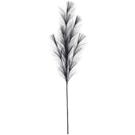 Rametto decorativo "Nelly Pampas" in fil di ferro per interni ed esterni -Nero