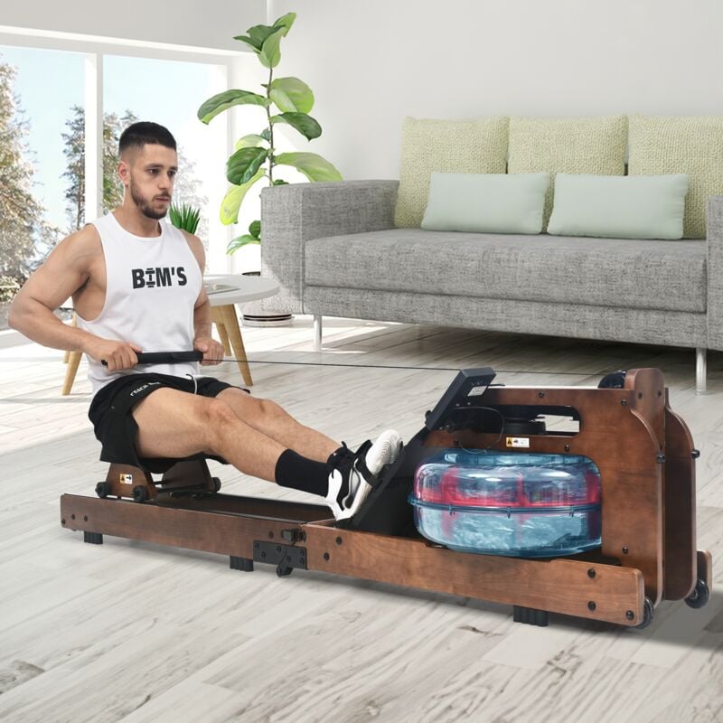 Rameur pliable résistant à l'eau avec application Kinomap, rameur de fitness d'intérieur à domicile