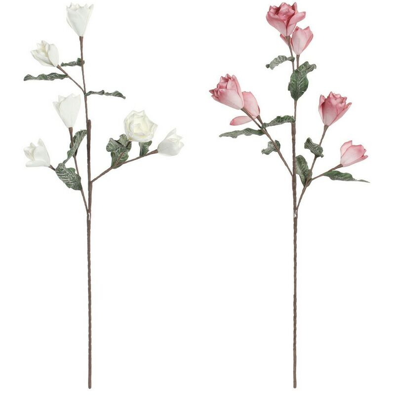 

Ramilletes DKD Home Decor Blanco Rosa EVA (Etilvinilacetato) (2 pcs)