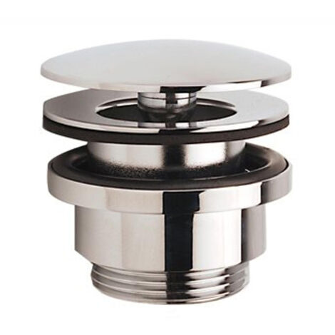 Raminex kit de vidange universel pour lavabo chrome 1 1.4 avec plaque de recouvrement fixe ø64 ou 72mm