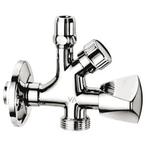 Raminex vanne de vidange combi 1/2x3/4x3/8 avec bouton de commande 10mm à coudex