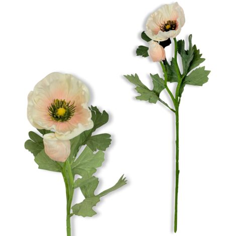 Ramita - Amapola de espuma beige 44 cm