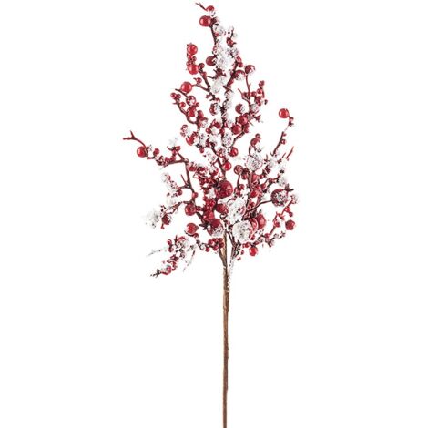 Ramita de frutos rojos Adorno navideño 45 cm