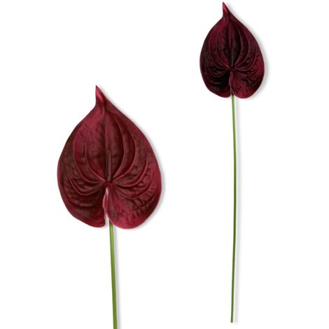 Ramo - Anthurium in schiuma bordeaux 57 cm