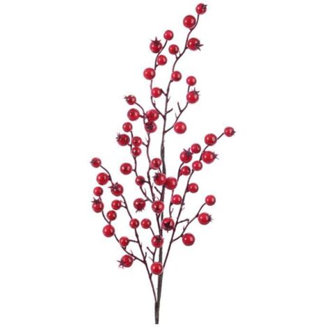 Ramo Bacche Rosso H60