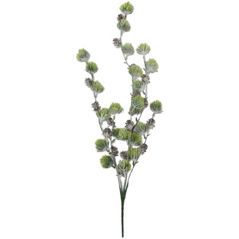 Ramo con pigne decorazione natalizia effetto real touch per albero di natale h 70 cm