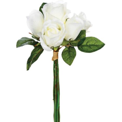 Ramo de 7 rosas artificiales - H30 cm - Atmosphera créateur d'intérieur