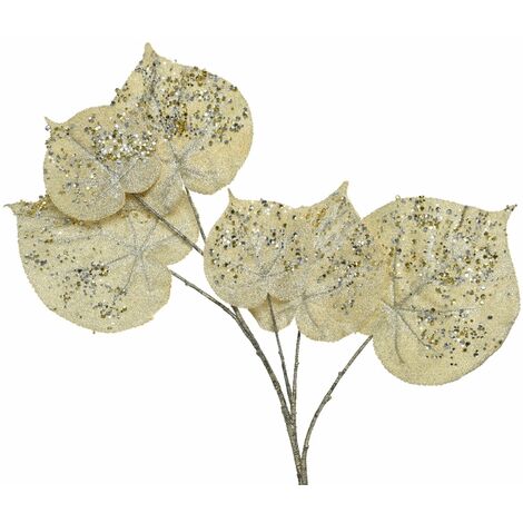 Ramo decorativo color champagne per decorazioni e composizioni di fiori h 68 cm