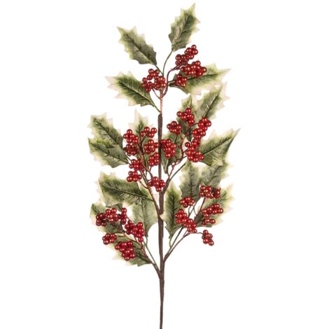 Ramo decorativo color rosso per decorazioni e composizioni di fiori h 76 cm