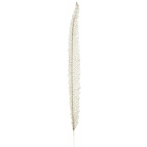 Ramo decorativo natalizio "Lineare Oro" con foglie da 97 cm