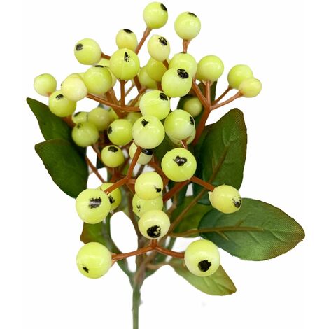 Ramo decorativo per albero di natale "Cedro" con Bacche Verdi h 20 cm