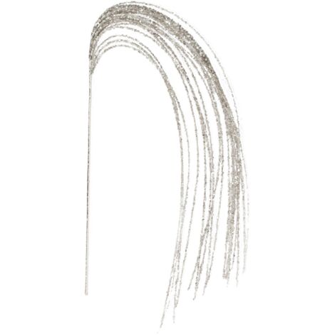 Ramo filante con glitters Bianco per albero di natale e decorazioni natalizie h 63 cm