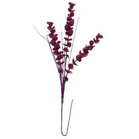 Ramo natalizio decorato - colore viola - decorazione addobbo natale