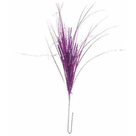 Ramo natalizio decorato - colore viola - decorazione addobbo natale