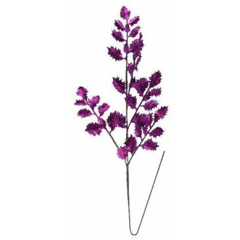 Ramo natalizio h80 cm - colore viola - addobbo decorazione natale