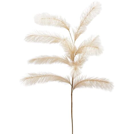 Ramo Oro con Piume "Pampa" decorazione natalizia per arredamento h 130 cm