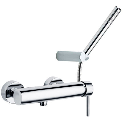 Ramon Soler - Conjunto Grifo Ducha Monomando Cromado con Sistema C2 de Ahorro de Agua con Accesorios Serie Drako