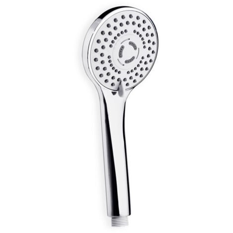 Ramon Soler - Ducha de Mano con 3 Funciones de Ø100mm Cromada de ABS