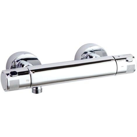 Ramon Soler - Grifo de Ducha Termostático Cromado con Sistema de Ahorro de Agua S2 Serie Termotech