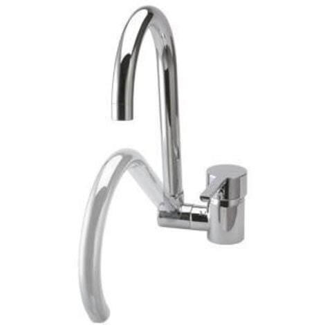 Ramon Soler - Grifo de Fregadero de Cocina Monomando con Caño Abatible Serie Drako