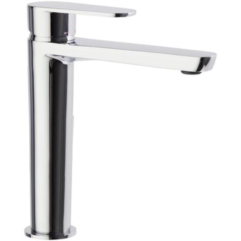 Ramon Soler - Grifo de Lavabo Monomando Alto Cromado con Sistema S2 de Ahorro de Agua Serie Alexia