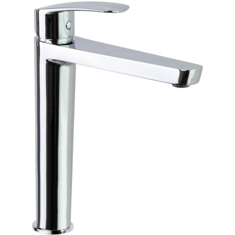 Ramon Soler - Grifo de Lavabo Monomando Alto Cromado con Sistema S2 de Ahorro de Agua Serie New Fly