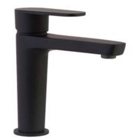 Ramon Soler - Grifo de Lavabo Monomando Negro Mate con Sistema S2 de Ahorro de Agua Serie Alexia