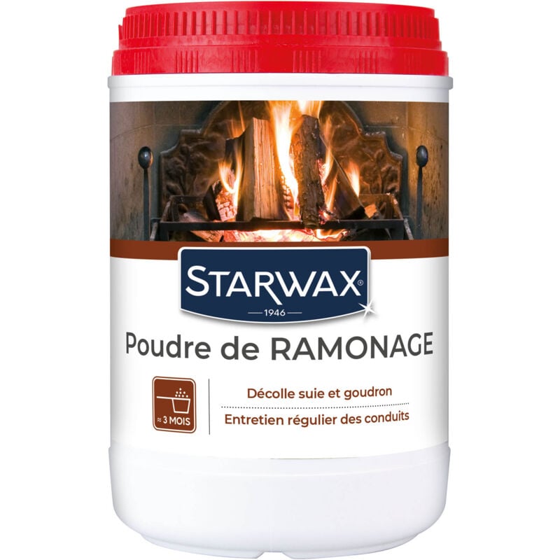 Starwax - Poudre de ramonage pour poêle et cheminée 1kg