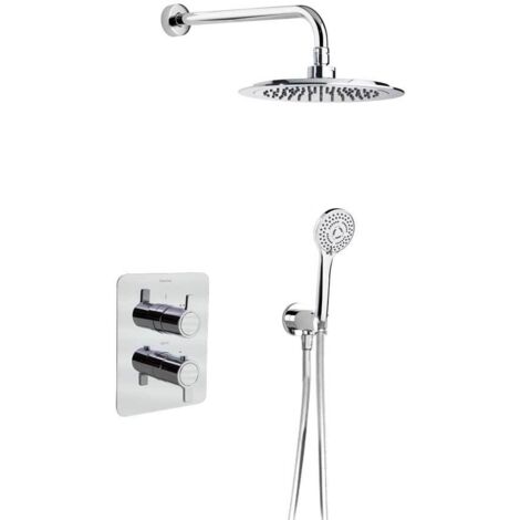 RAMONSOLER 948712 RP240 Grifo Conjunto Termostático Ducha Empotrada 2 Vías Cromo - ref: 94D302547