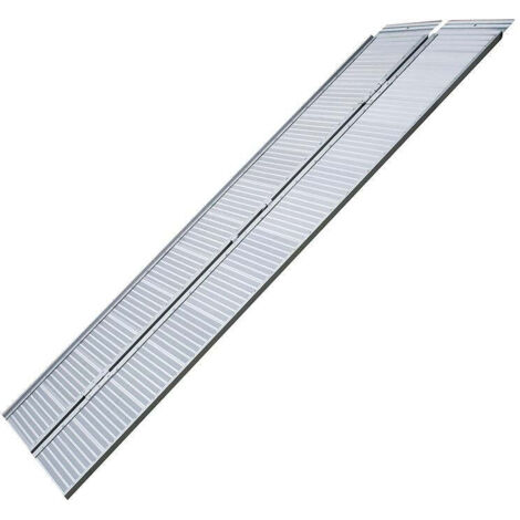 Rampa de carga plegable de aluminio para silla de ruedas 183x73cm 270kg