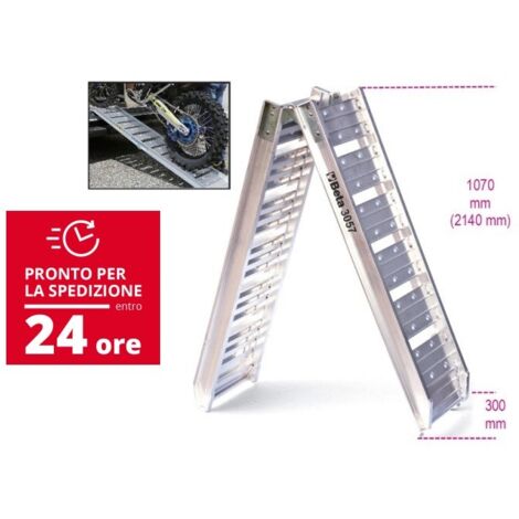Rampa in alluminio per carico/scarico moto art 3057