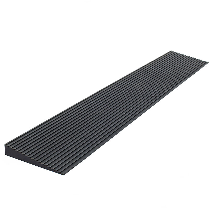 

Wiltec - Rampa para borde de puerta 20x150x900mm, rampa de acceso con superficie antideslizante, goma maciza