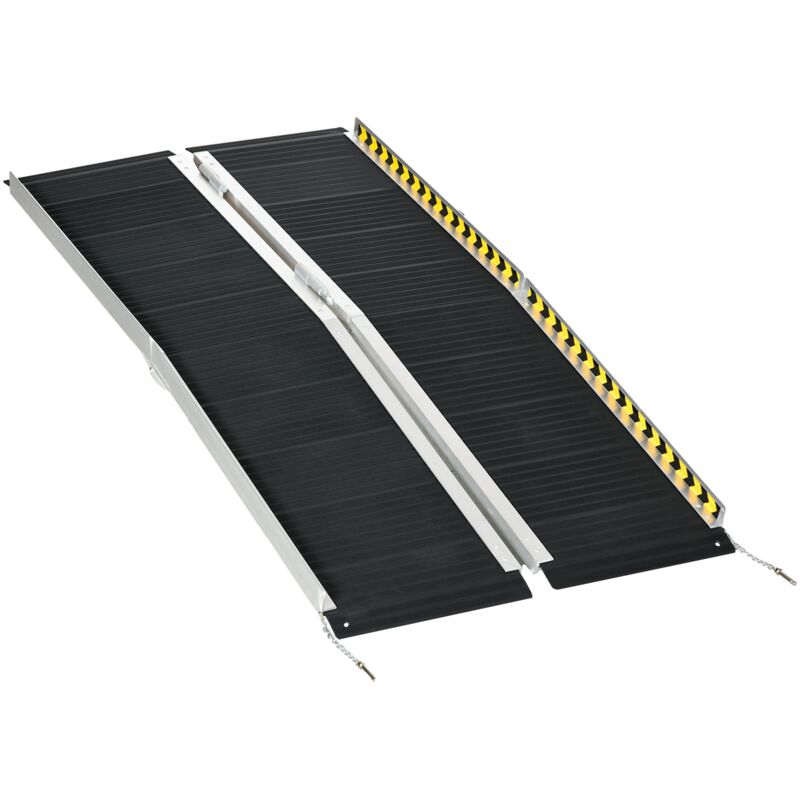Rampa Per Sedia A Rotelle Pieghevole E Antiscivolo 152x73 Cm Capaci...