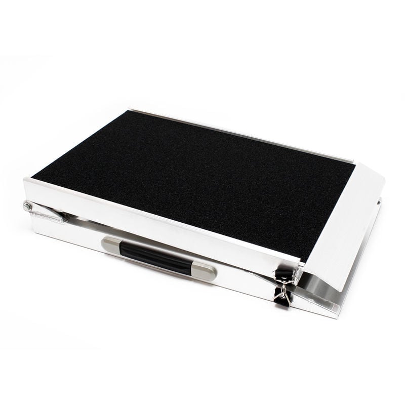 

Rampa perros mascotas plegable aluminio superficie antideslizante coche 244x48cm 115kg Ayuda acceso