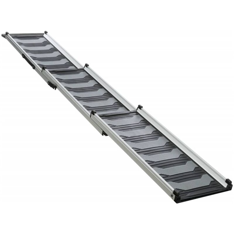 

Rampa para mascotas plegable 3 partes aluminio 78-175 cm - Negro - Trixie