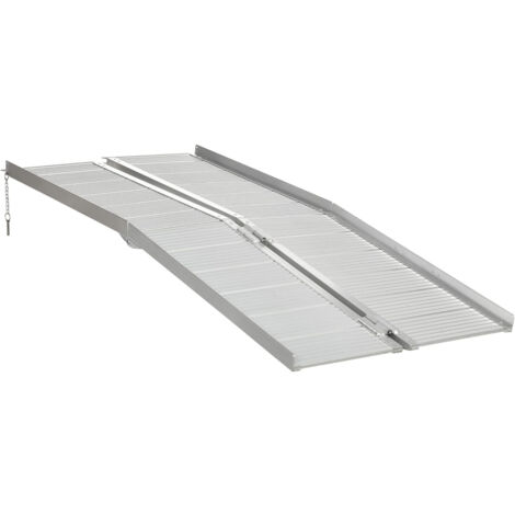 RAMPA X SEDIA A ROTELLE IN LEGA DI ALLUMINIO ANTISCIVOLO 272KG 183x72x5cm HOMCOM