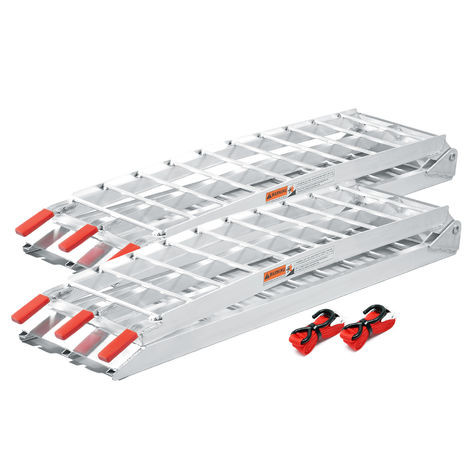 Rampas carga motocicletas ATV 2x 680kg 226cm Aluminio Plegables Quads Motos