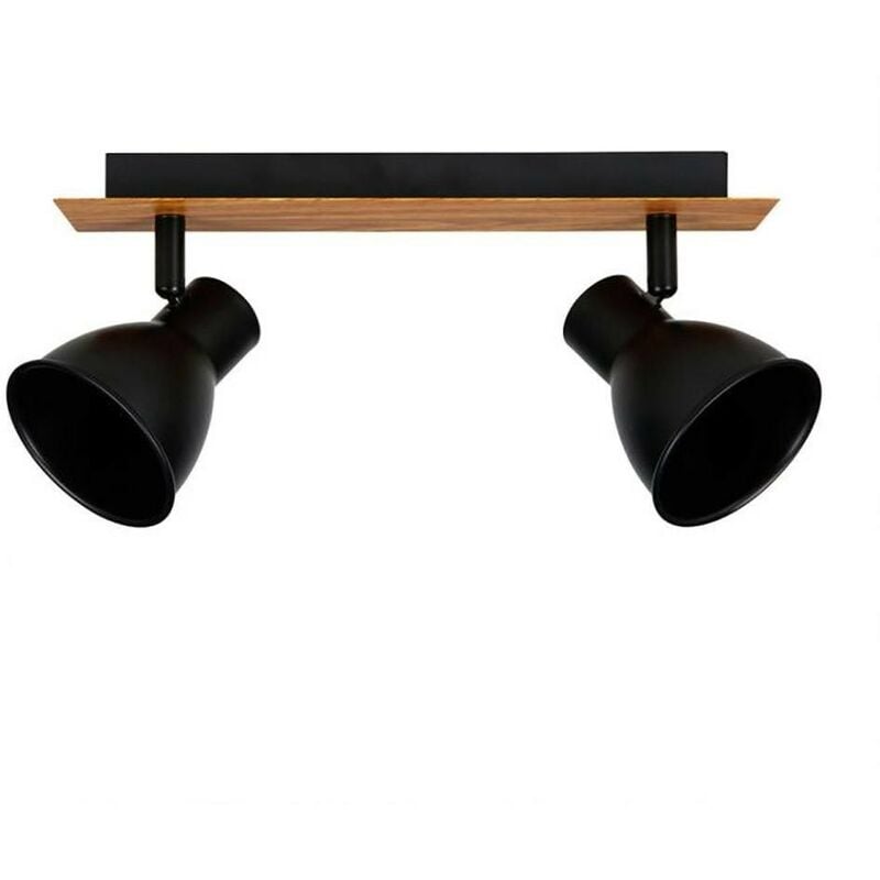 Rampe 2 spots orientables Atelier noir