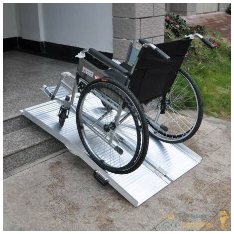Rampe D'Accès Et De Marche Pliable Pour Fauteuil Roulant, Quad 183 cm 270 Kg