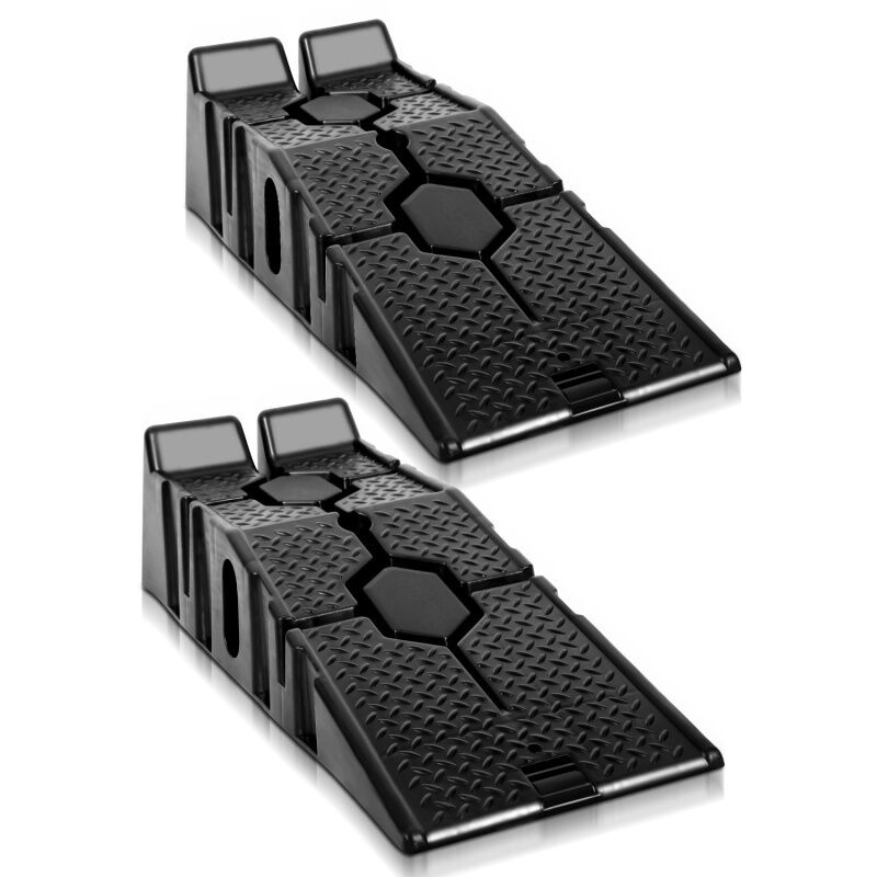 Rampe d’accès Jeu de 2 Plastique Lourdes Charges 3 T Rampe de bordure Rampe de Levage