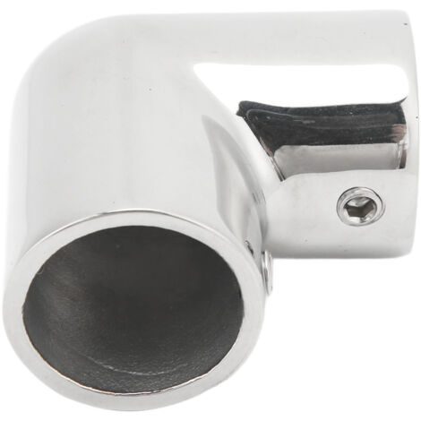Rampe de bateau à 2 entrées en acier inoxydable, coude à 90 degrés, construction robuste, poli fin, connecteur de tuyau 25 mm pour bateau.