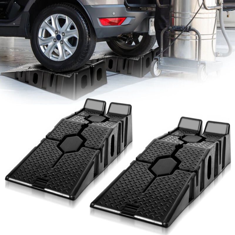 Rampe de chargement 2 pièces en plastique pour charges lourdes jusqu'à 3 tonnes Plateforme d'accès pour voitures