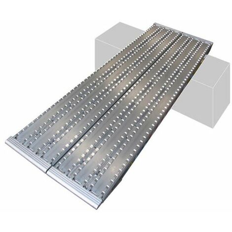 Rampe de chargement 2000mm - Haut. à franchir de 600mm - charge max par paire 27000kg pour empattement 1000mm - Vendue à l'unité - M130F/450/2000