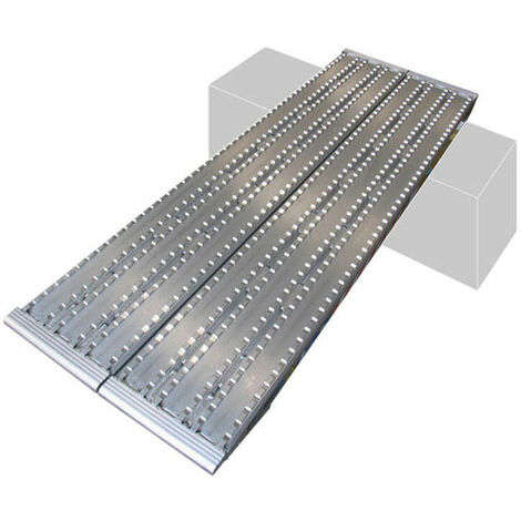 Rampe de chargement 2000mm - Haut. à franchir de 600mm - charge max par paire 37000kg pour empattement 1000mm - Vendue à l'unité - M130F/600/2000