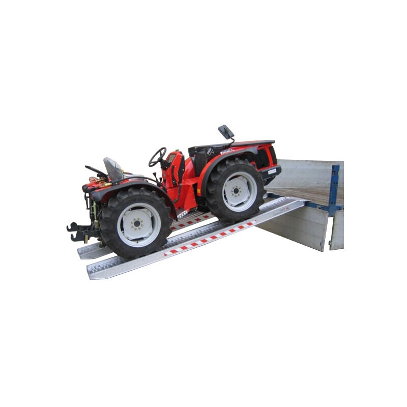 Longueur de rampe 2.50m - Hauteur à franchir de 750mm - charge max par paire 6000kg pour empattement 2000mm - Prix Unitaire - M125/25U