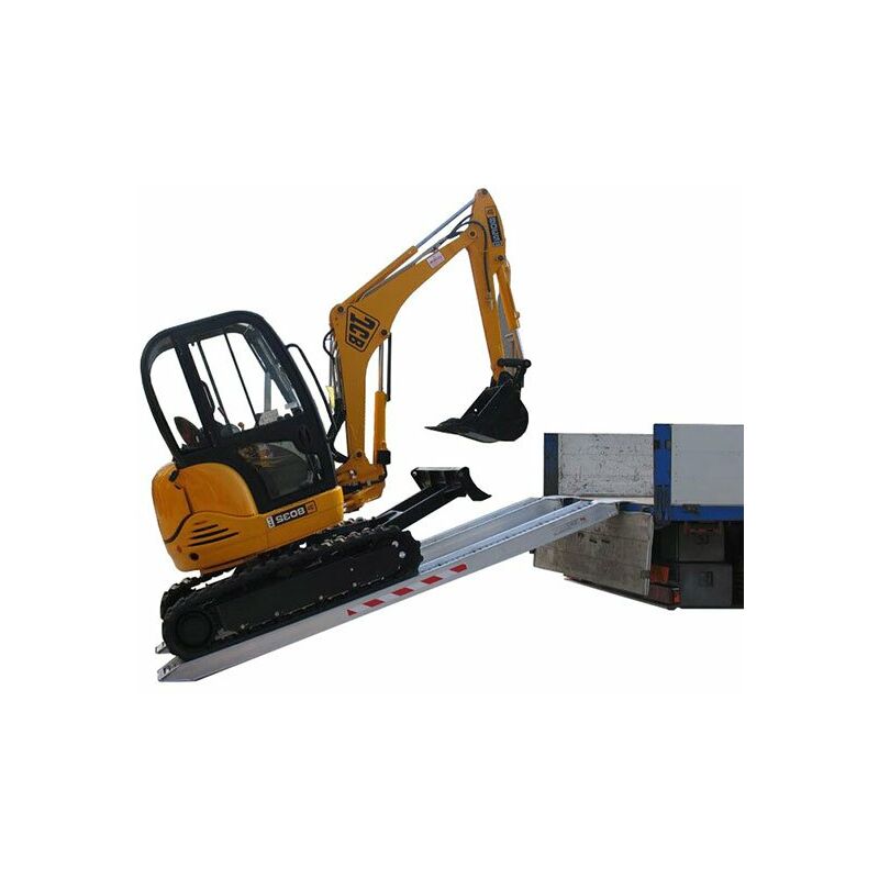 Longueur de rampe 2.50m - Hauteur à franchir de 750mm - charge max par paire 9000kg pour empattement 2000mm - Prix Unitaire - M160/25U