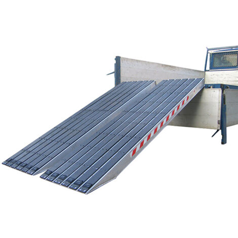 Rampe de chargement + caoutchouc: Largeur 360mm (plusieurs tailles disponibles)