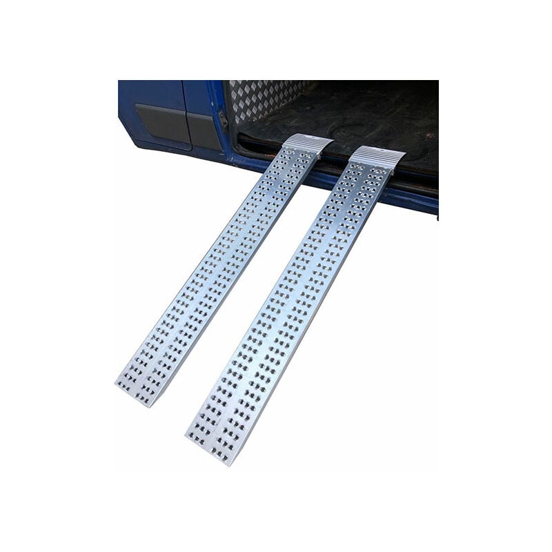 Longueur de rampe 2.00m - Hauteur à franchir de 529 à 593mm - charge max par paire 500kg pour empattement 1250mm - Prix Unitaire - M030B2/HLS/20U